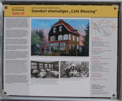 Das Cafe Blessing war während der Kurortära die erste Adresse im gastronomischen Angebot.